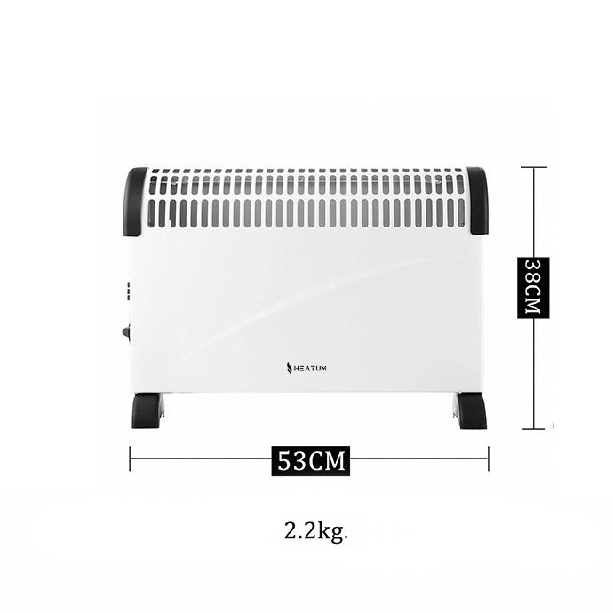 Konvekcinis šildytuvas (elektrinis radiatorius) Heatum THERMA H2000 Baltas