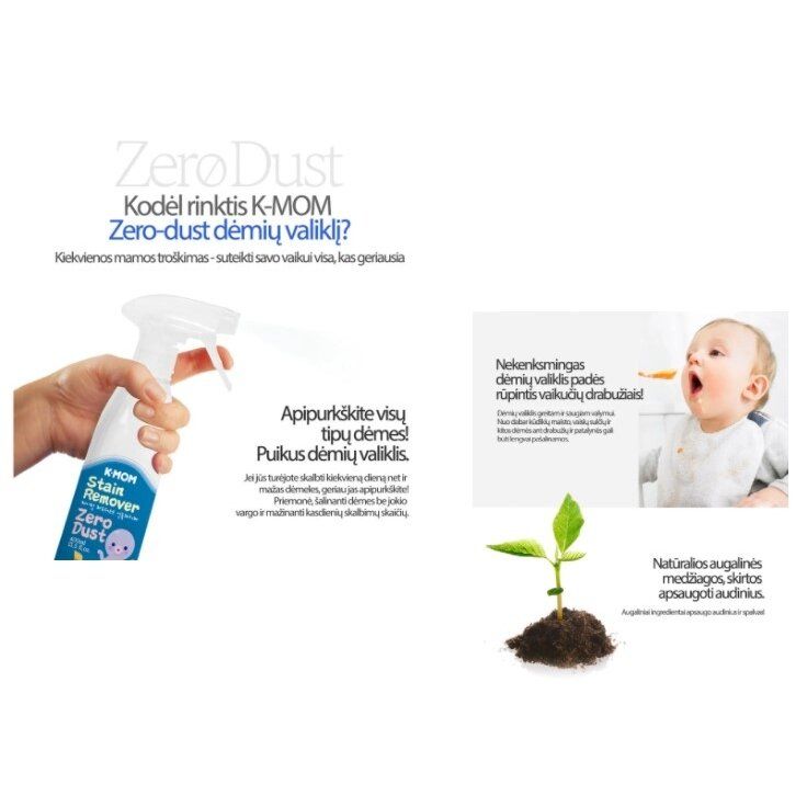 Dėmių valiklis K-MOM Zero Dust 0,4 l