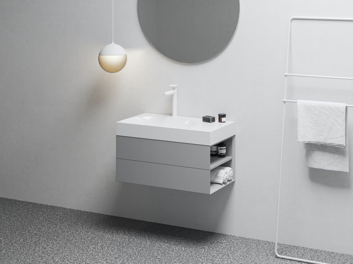 Praustuvas Ravak Lite 80/60 D, su skylė maišytuvui, be perpildymui XJXP1280001