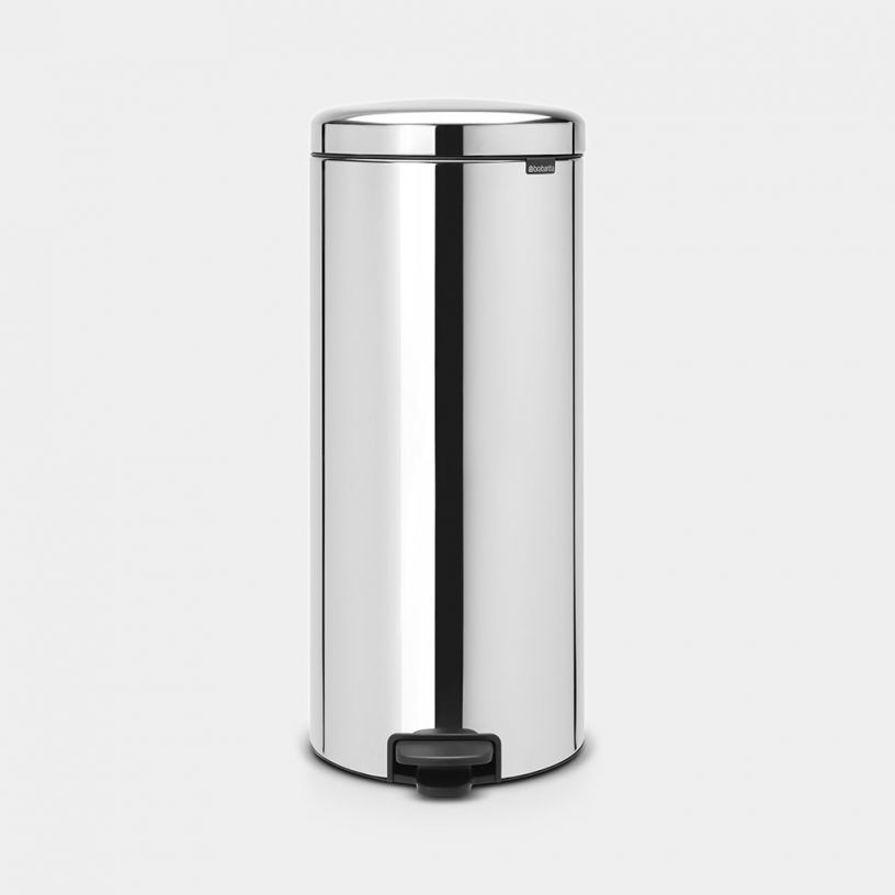 Šiukšlių dėžė Brabantia NewIcon, 30 l, Brilliant Steel, 114366