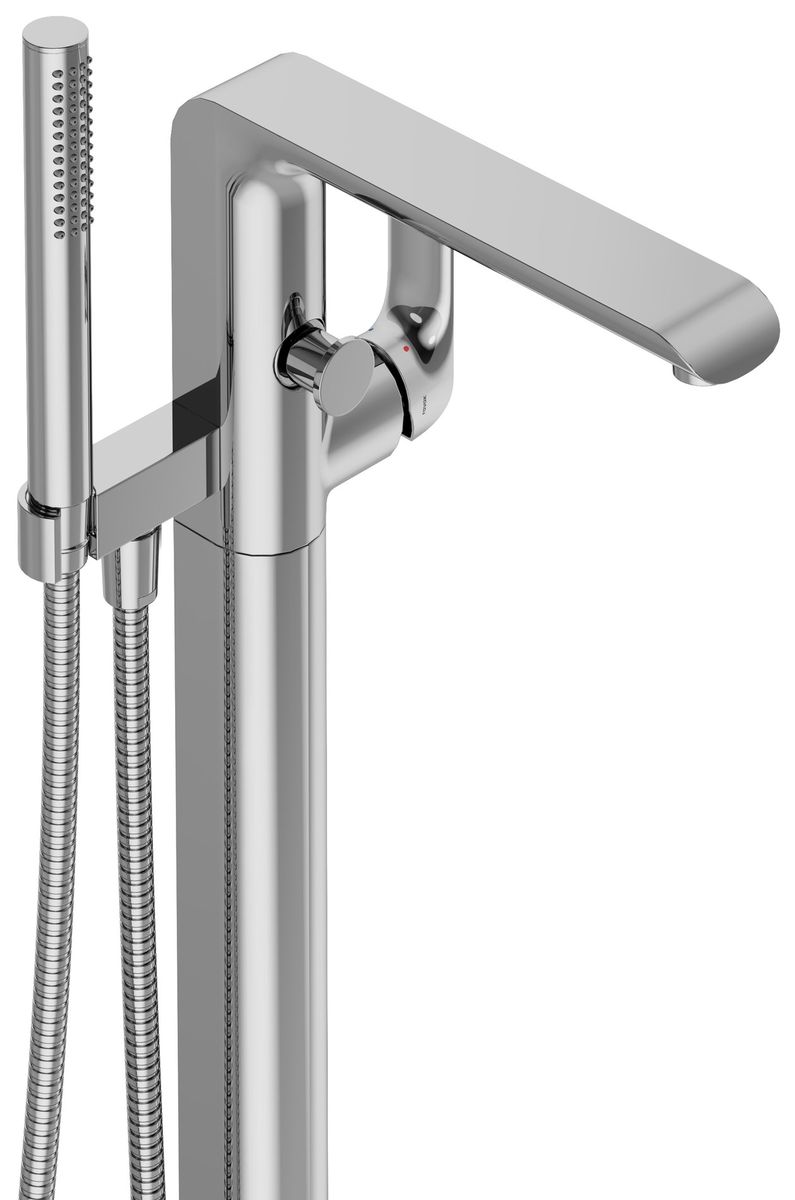 Vonios maišytyvas iš grindų su rankiniu dušeliu komplekte FL08000CRRB07A , chromas X070440