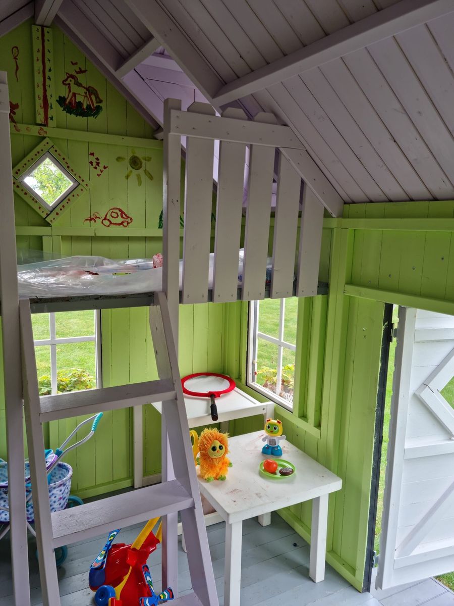 Medinis vaikų žaidimų namelis "Marija", 5,4m2 Medinis vaikų žaidimų namelis "Marija", 5,4m2