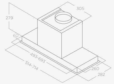 Gartraukis ELICA HIDDEN ADV PLUS @ IX/A/52 Gartraukis ELICA HIDDEN ADV PLUS @ IX/A/52