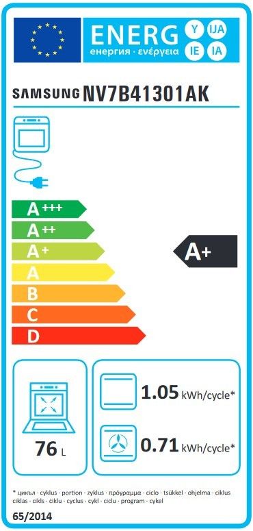 Įmontuojama orkaitė Samsung NV7B41301AK/U3 Įmontuojama orkaitė Samsung NV7B41301AK/U3