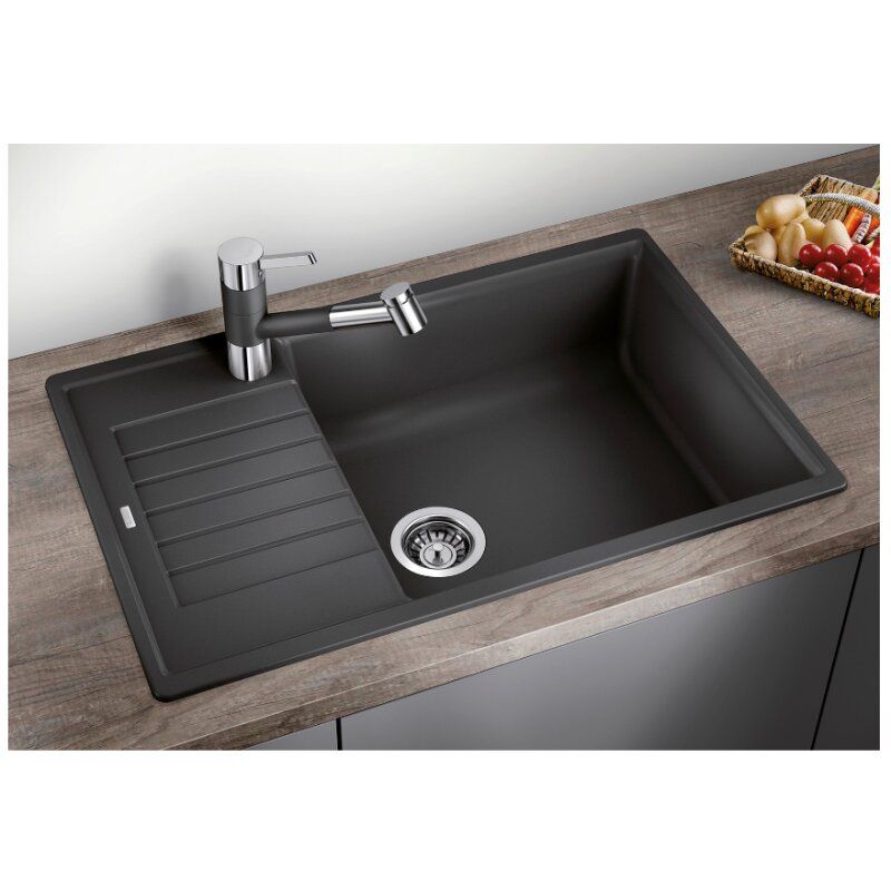 Plautuvė BLANCO ZIA XL 6 S Compact, juoda 526019