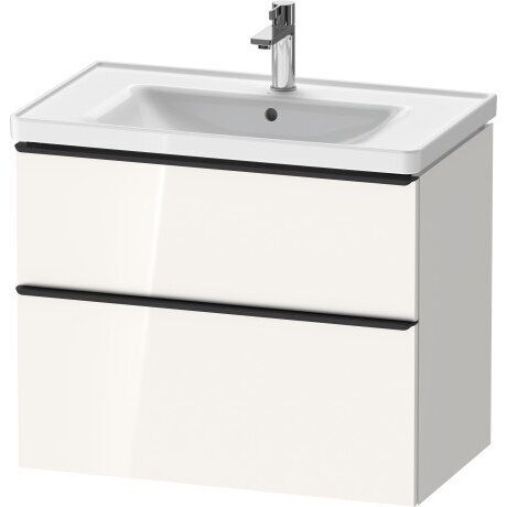 Spintelė su praustuvu Duravit D-Neo 65 cm, balta blizgi DE012002222