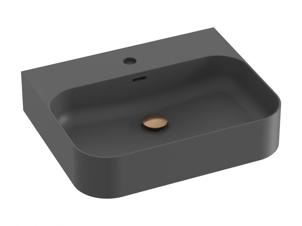 Keraminis praustuvas Ravak Ceramic Slim Wall R 55 N, antracitas, XJX03155005