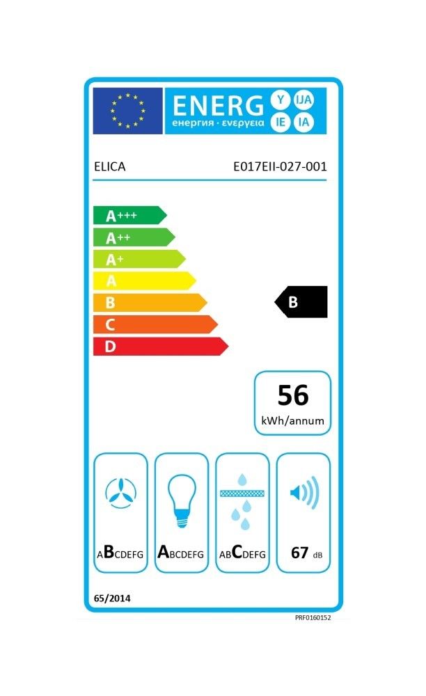 Įmontuojamas gartraukis Elica LEVER IX/A/86, PRF0160152