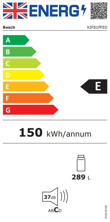 Šaldytuvas Bosch KIF81PFE0 Šaldytuvas Bosch KIF81PFE0