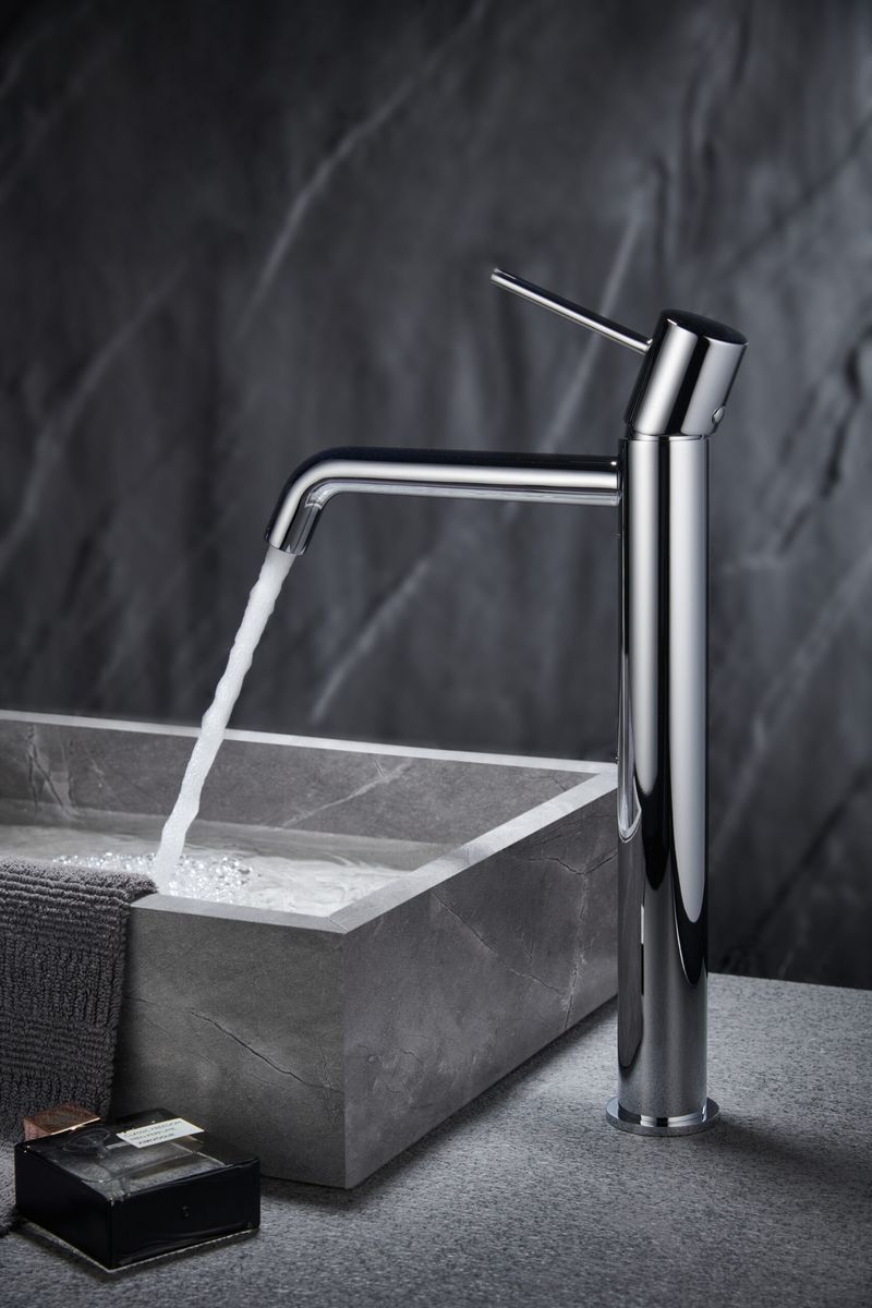 Aukštas praustuvo maišytuvas Imex Monza chromo spalvos BDM039-3