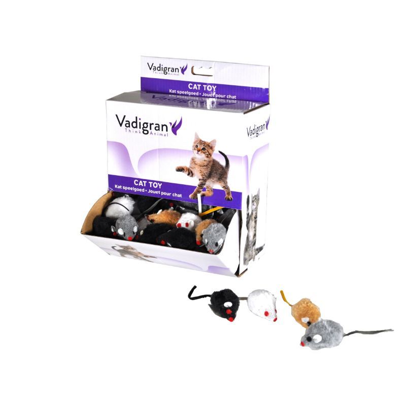 VADIGRAN Cat Toy Mouse 4color pelytė katėms 5cm 140vnt, 14301