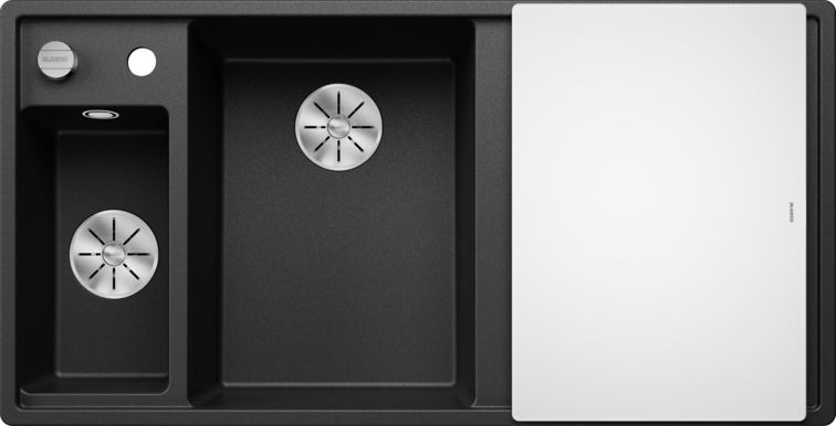 Silgranitinė plautuvė BLANCO AXIA III 6 S LI SILG PDUR Antracitas Z.GL InFino M.AF