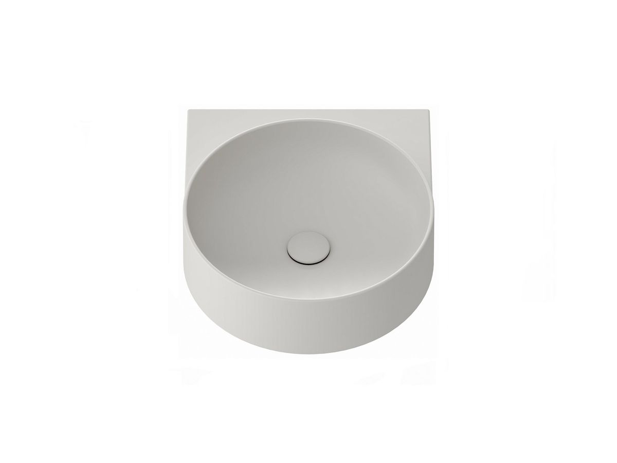 Keraminis praustuvas Ravak Yard 40, su skyle maišytuvui, Smoke Grey, XJX0O240000