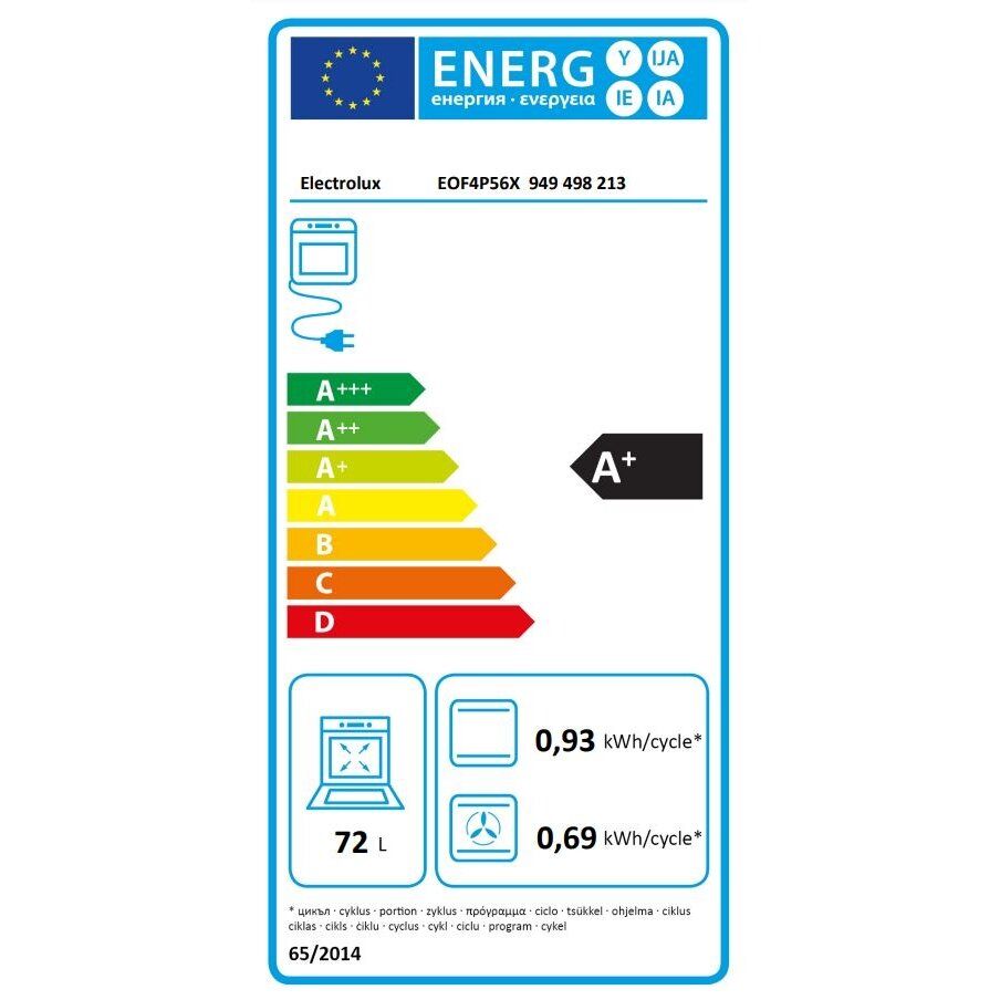 Elektrinė orkaitė Electrolux EOF4P56X