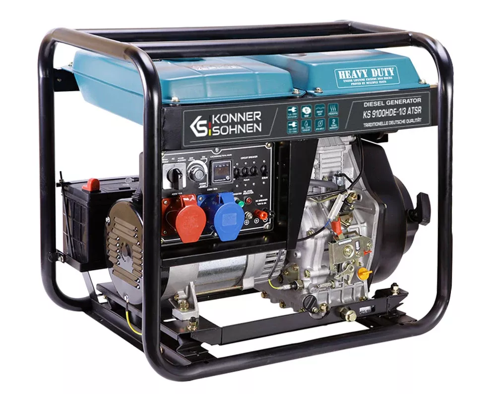 Dyzelinis generatorius 7500W, KS 9100HDE-1/3 ATSR (EURO V), KÖNNER & SÖHNEN Dyzelinis generatorius 7500W, KS 9100HDE-1/3 ATSR (EURO V), KÖNNER & SÖHNEN