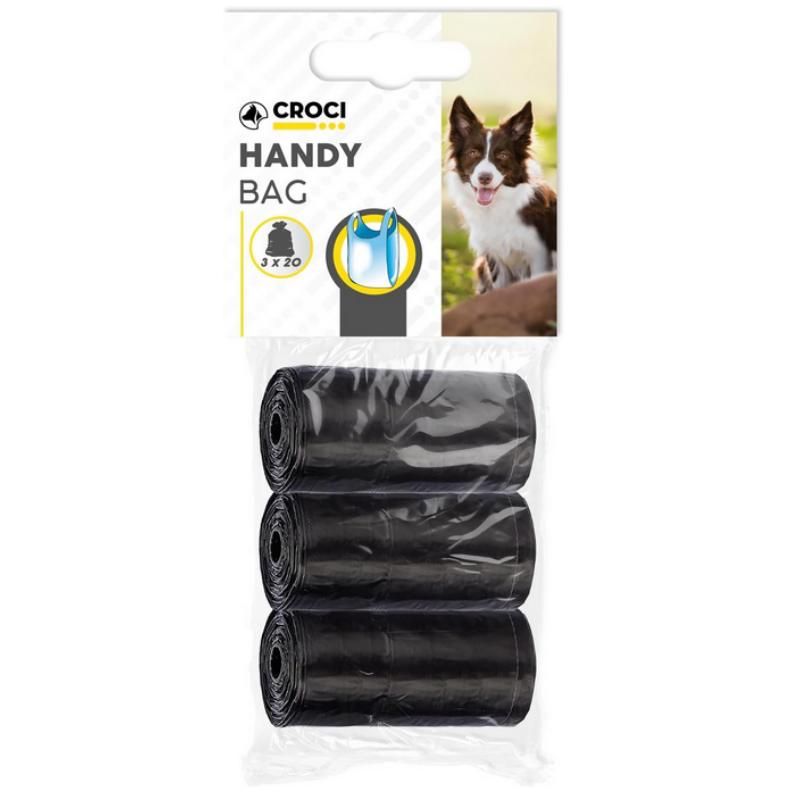 CROCI Bags juodi maišeliai su rankenomis 3x20vnt., C9020116