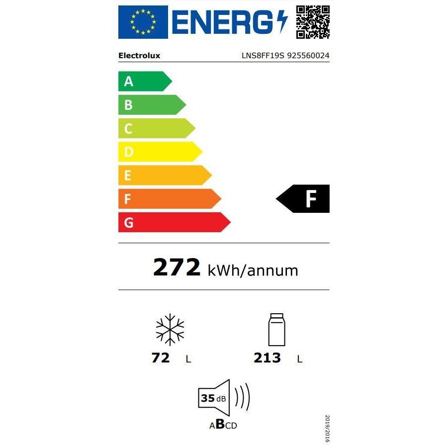 Įmontuojamas šaldytuvas Electrolux LNS8FF19S