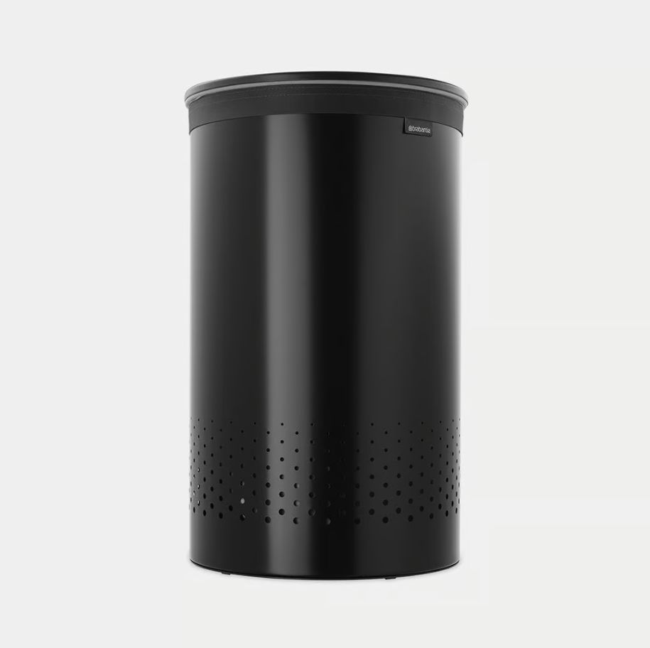 Skalbinių dėžė Brabantia 60 L, Matt Black, 242380