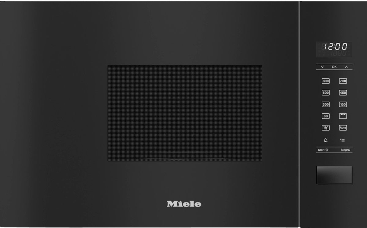 Įmontuojama mikrobangų krosnelė Miele M 2234 SC OBSW juoda 11103460