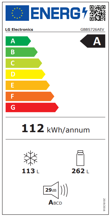 Šaldytuvas LG GBBS726AEV Šaldytuvas LG GBBS726AEV