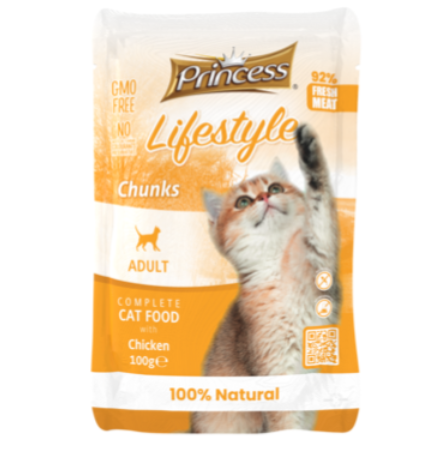 PRINCESS Lifestyle šlapias ėdalas katėms su vištiena 100g