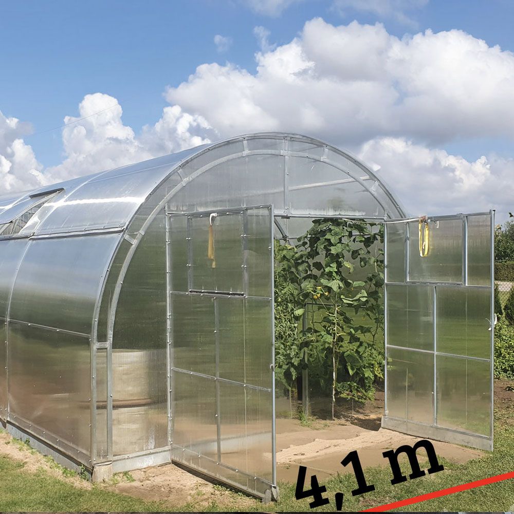 Šiltnamis MAXI 4.1x3.98m. 6 mm Šiltnamis MAXI 4.1x3.98m. 6 mm