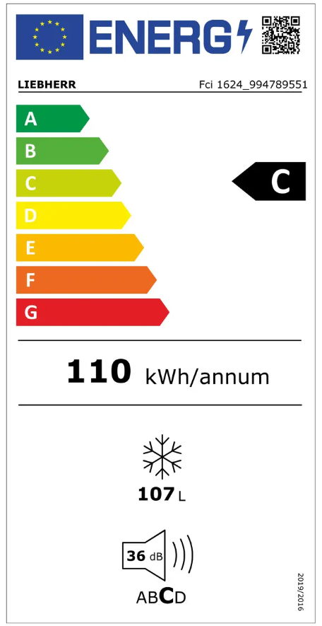 Šaldiklis LIEBHERR Fci 1624
