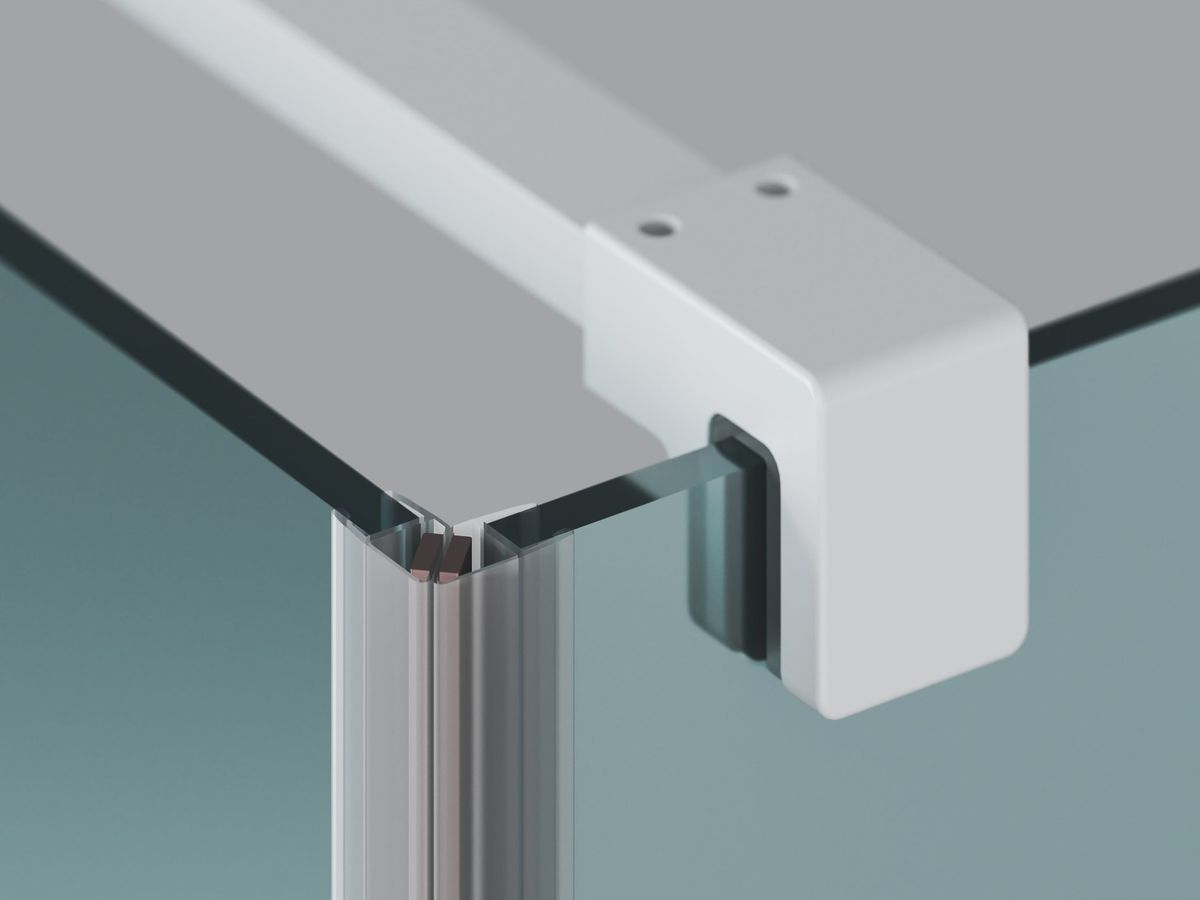 Dušo sienelė Ravak COPS-80 baltas matinis+stiklas Transparent, X9VV40E00Z1