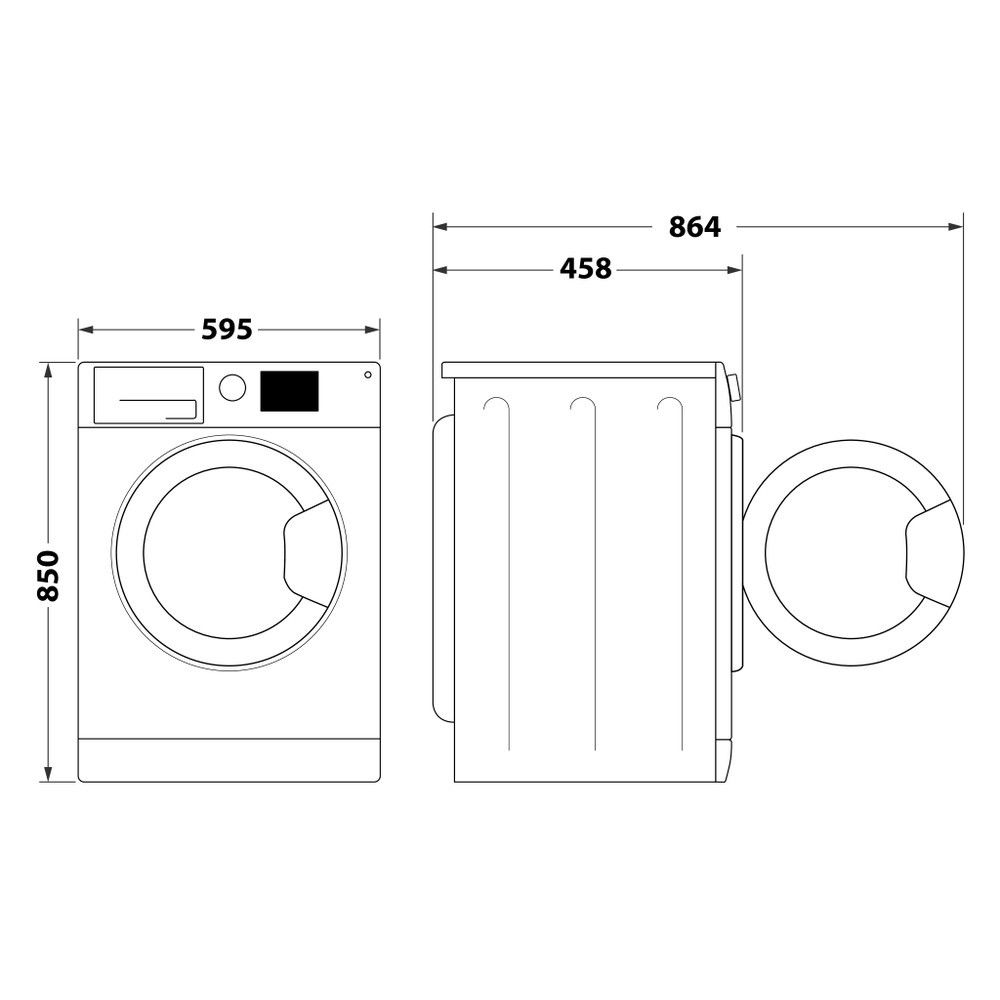 Skalbimo mašina Whirlpool WRBSB 6249 W EU Skalbimo mašina Whirlpool WRBSB 6249 W EU