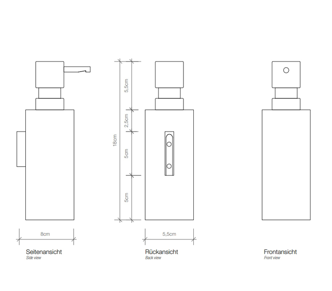 Skysto muilo dozatorius Decor Walther Mikado WSP, auksas mat., 0521182