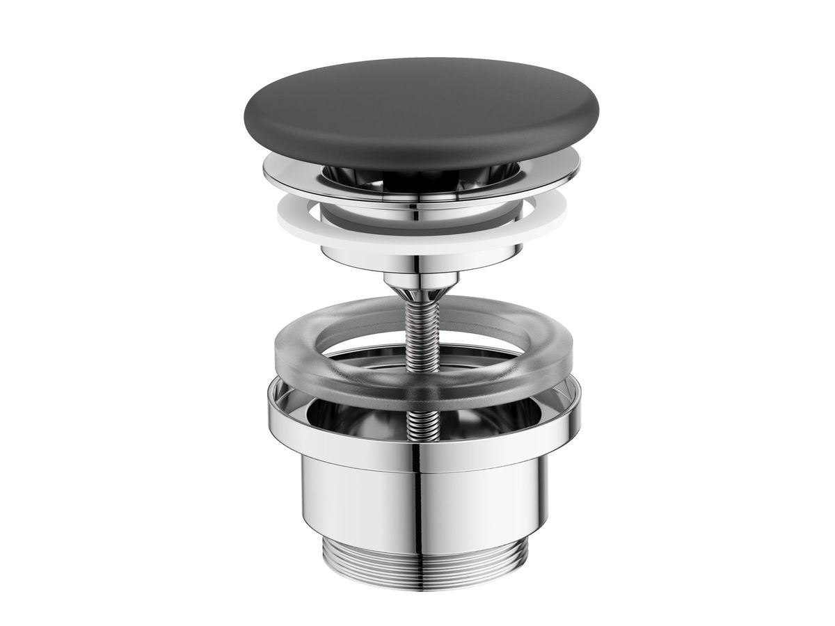 Praustuvo sifono galvutė Ravak Flat, juoda matinė X01921