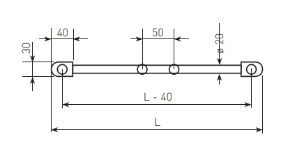 Rankšluosčių džiovintuvas Očenašek BND 45x113 cm, baltas, BND4501130B