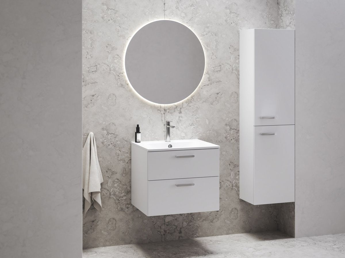 Spintelė praustuvui Ravak Chrome SD 700 balta/balta chromuota rankenėlė X000001773