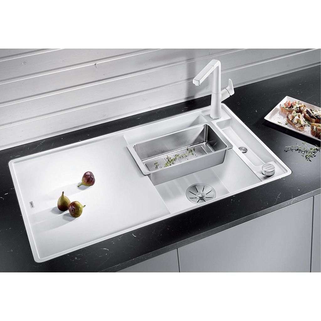 Silgranitinė plautuvė BLANCO AXIA III 5 S-F SILG PDUR Pilka Z.GL InFino M.AF