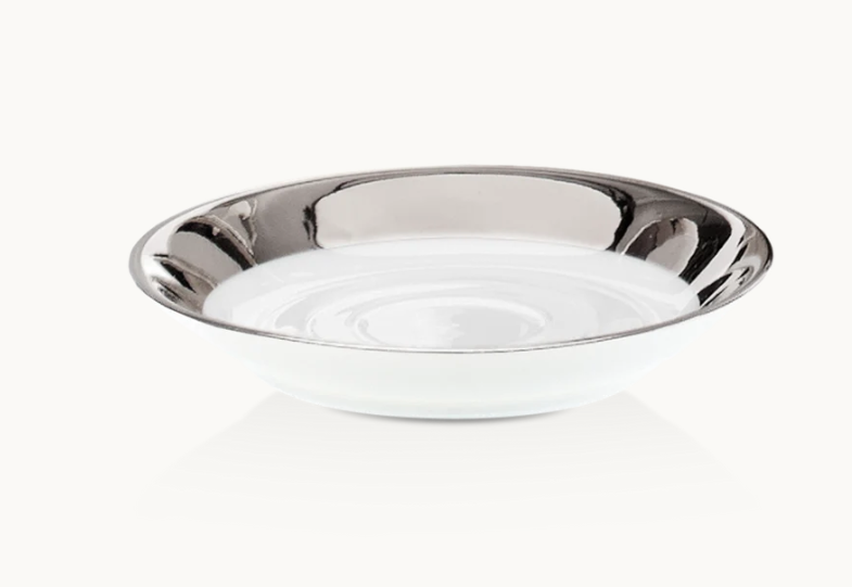 Muilinė Decor Walther STS 50, baltas porcelianas/platina 0846700 Muilinė Decor Walther STS 50, baltas porcelianas/platina 0846700