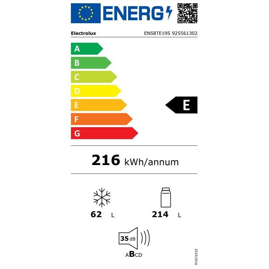 Įmontuojamas šaldytuvas Electrolux ENS8TE19S