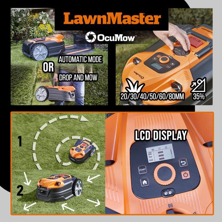 Vejos pjovimo robotas Lawnmaster 27 V, 4 Ah, 600m2 Vejos pjovimo robotas Lawnmaster 27 V, 4 Ah, 600m2