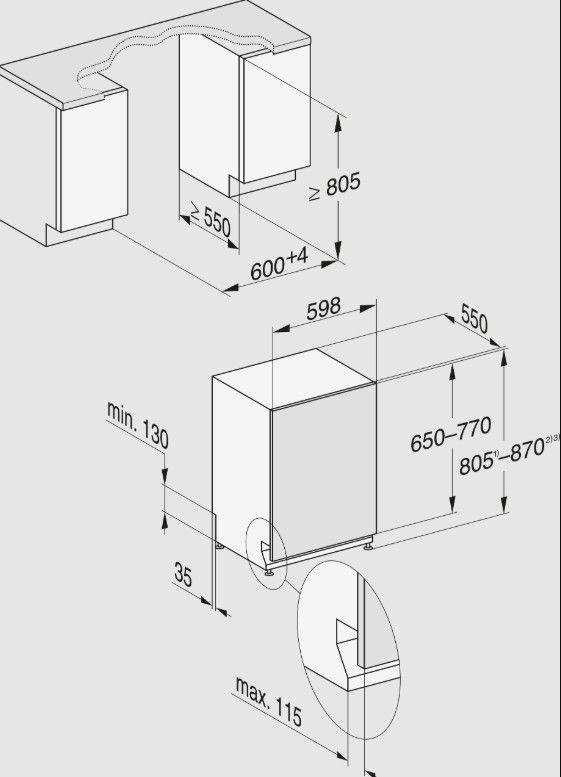 įmontuojama indaplovė Miele G 7760 SCVi AutoDos įmontuojama indaplovė Miele G 7760 SCVi AutoDos