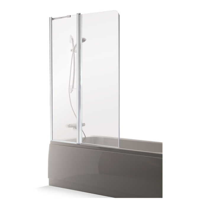 Vonios sienelė Brasta Glass Maja Plius 80 cm, pilkas