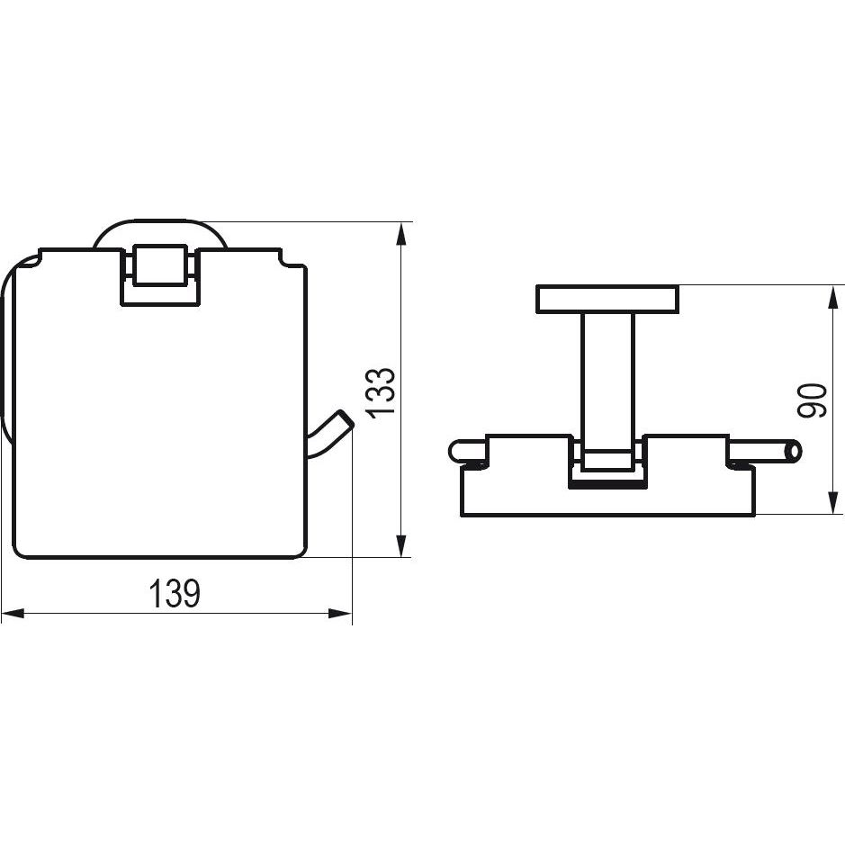 Tualetinio popieriaus laikiklis Ravak Chrome, X07P191