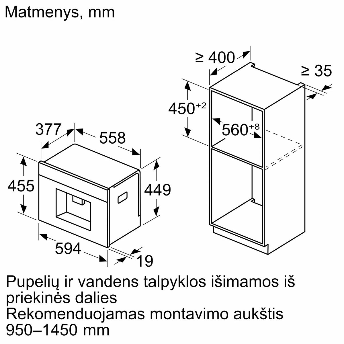 Įmontuojamas kavos aparatas Bosch CTL9181B0 Įmontuojamas kavos aparatas Bosch CTL9181B0