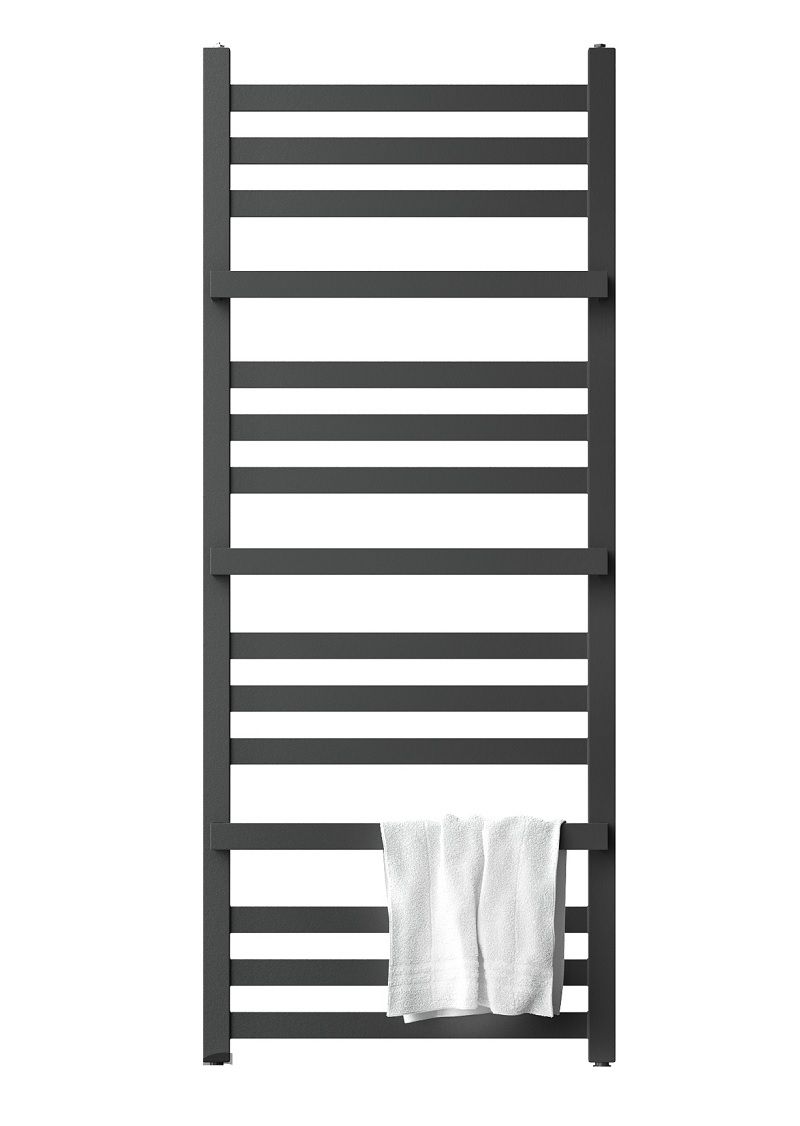 Rankšluosčių džiovintuvas Regnis Lox Duo 30x116 cm, matinė juoda (struktūrinė)