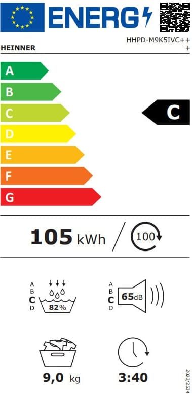 Džiovyklė HHPD-M9K5IVC+++ HEINNER Džiovyklė HHPD-M9K5IVC+++ HEINNER