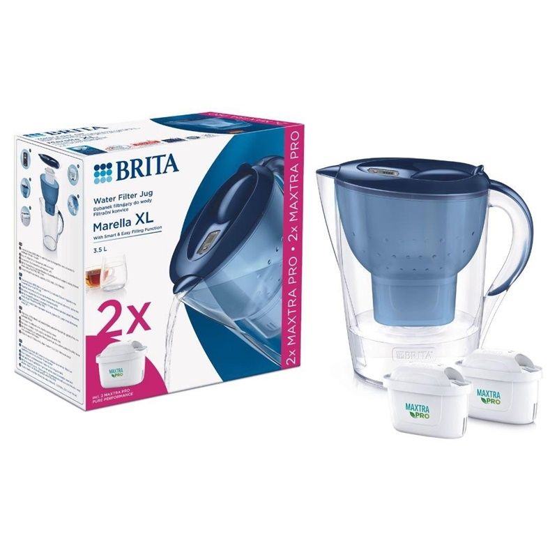 Vandens filtravimo indas Brita MARELLA XL. 3.5 l. mėlyna+ 2 filtrai