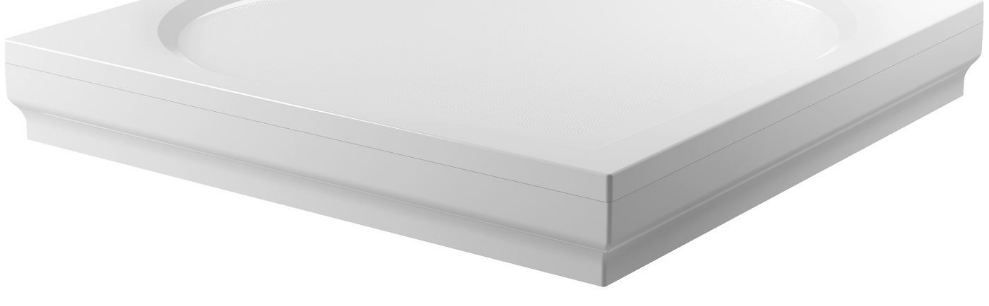 Riho Kolping dušo padėklo šoninė panelė 80x80 cm, balta 209314 Riho Kolping dušo padėklo šoninė panelė 80x80 cm, balta 209314