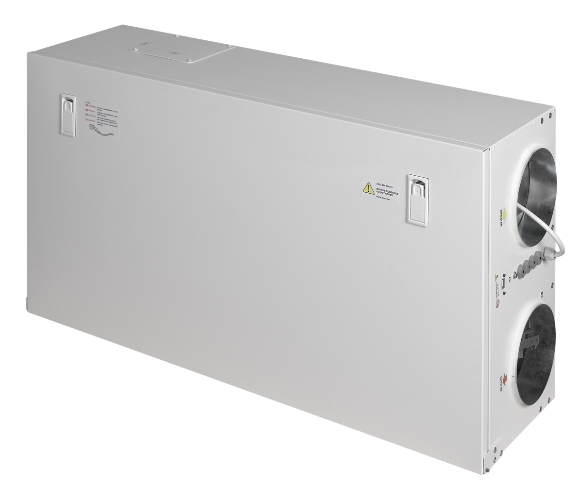 Rekuperatorius ENSY WAVE 400HV/1 lubinis kair. p. su Wi-Fi ir Bluetooth valdikliu