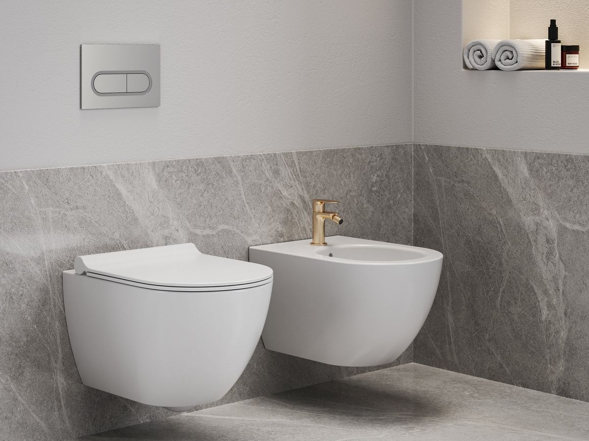 Ravak Eleganta Bidė maišytuvas 130 mm be dugno vožtuvo, Rose Gold Brushed X070369