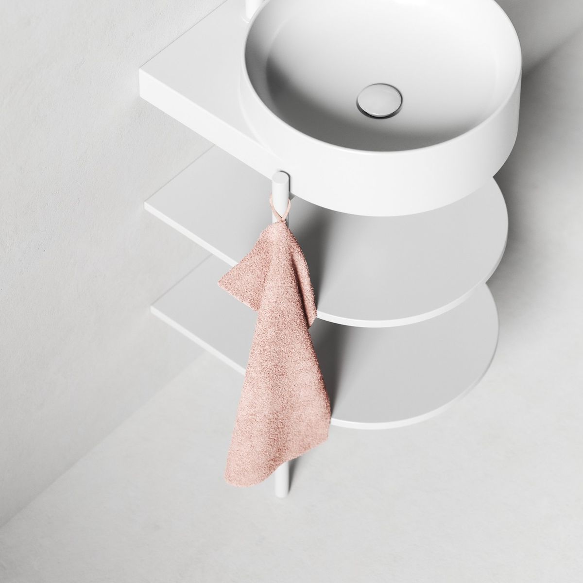 Spintelė po praustuvu Ravak CS Yard 40, matinė balta, D80000E004 Spintelė po praustuvu Ravak CS Yard 40, matinė balta, D80000E004