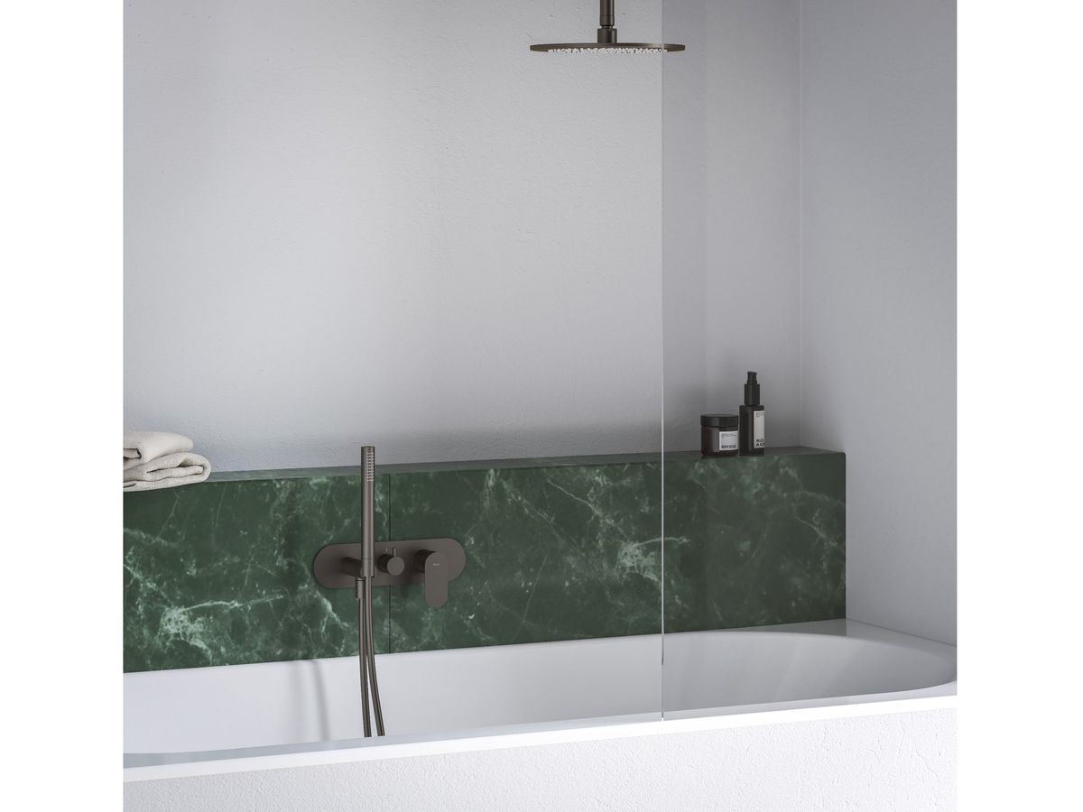 Potinkinis maišytuvas, 3 krypčių be korpuso, su dušo komplektu, grafito, X070333