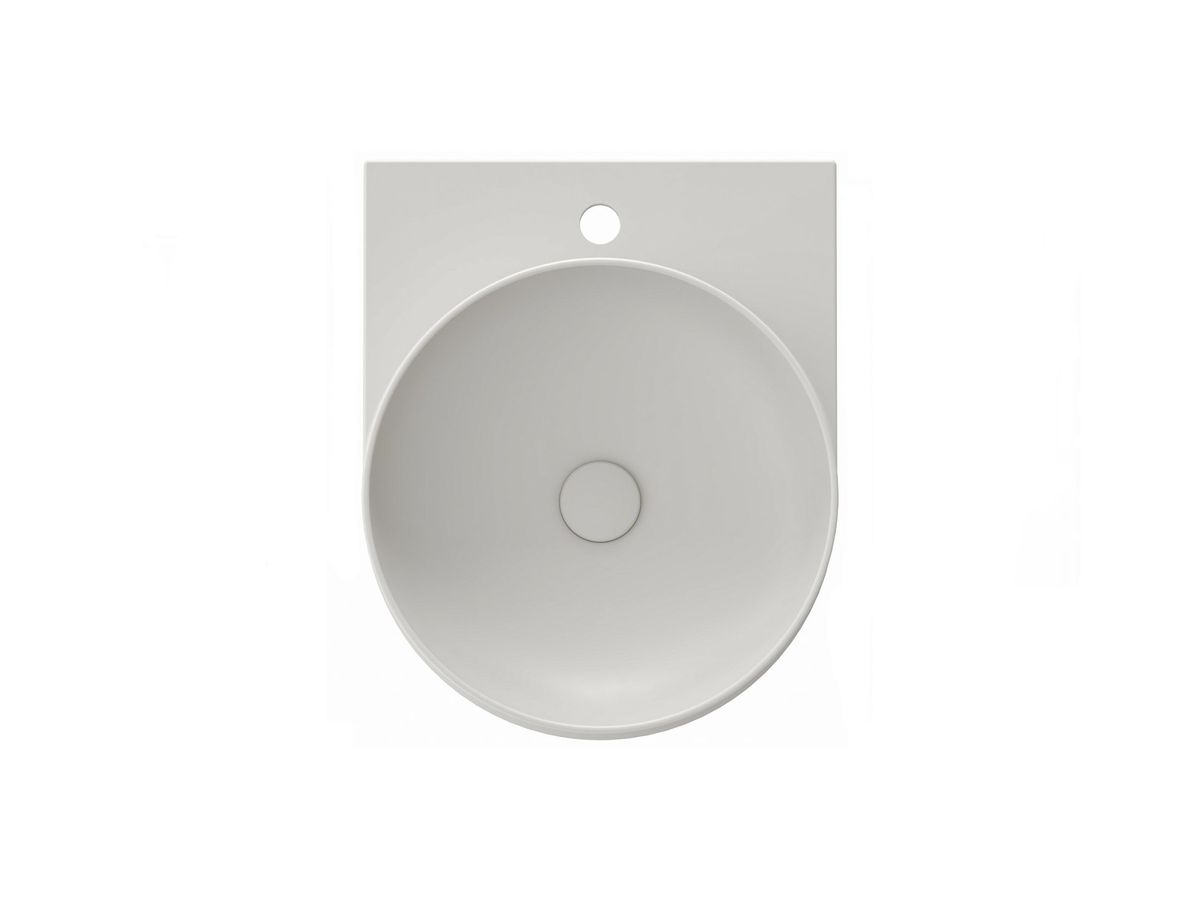 Keraminis praustuvas Ravak Yard 40, su skyle maišytuvui, Smoke Grey, XJX0O240000